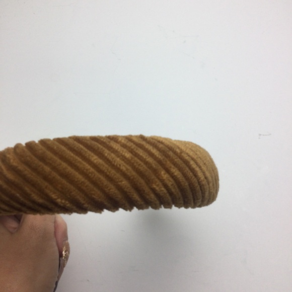 NWOT Loeffler Randall Bette Tan Corduroy Padded Headband - Picture 4 of 6